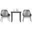 Ensemble repas de patio avec coussins en verre et poly rotin-727446106-727446051-727446054