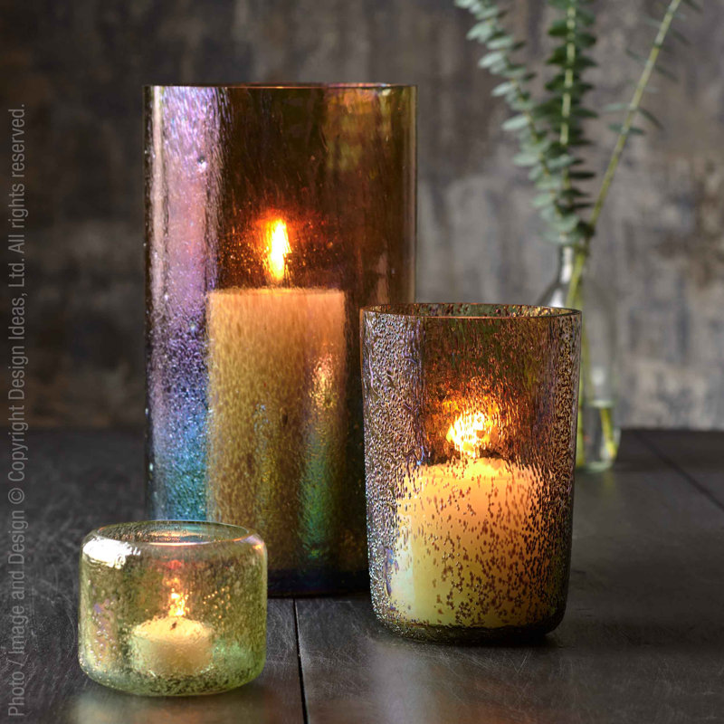 Jhane 8'' H Glass Tabletop Pillar