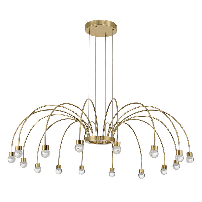Lustre à DEL 16 lumières Yep by Willadene, Diffuseurs globes