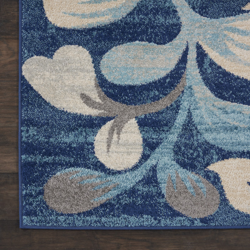 Floral Indoor Rug, Rectangle 8'10" x 11'10"