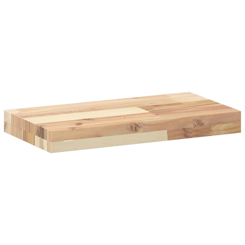 Alfie Solid Wood Table Top, Natural, 4cm H x 40cm W x 20cm D