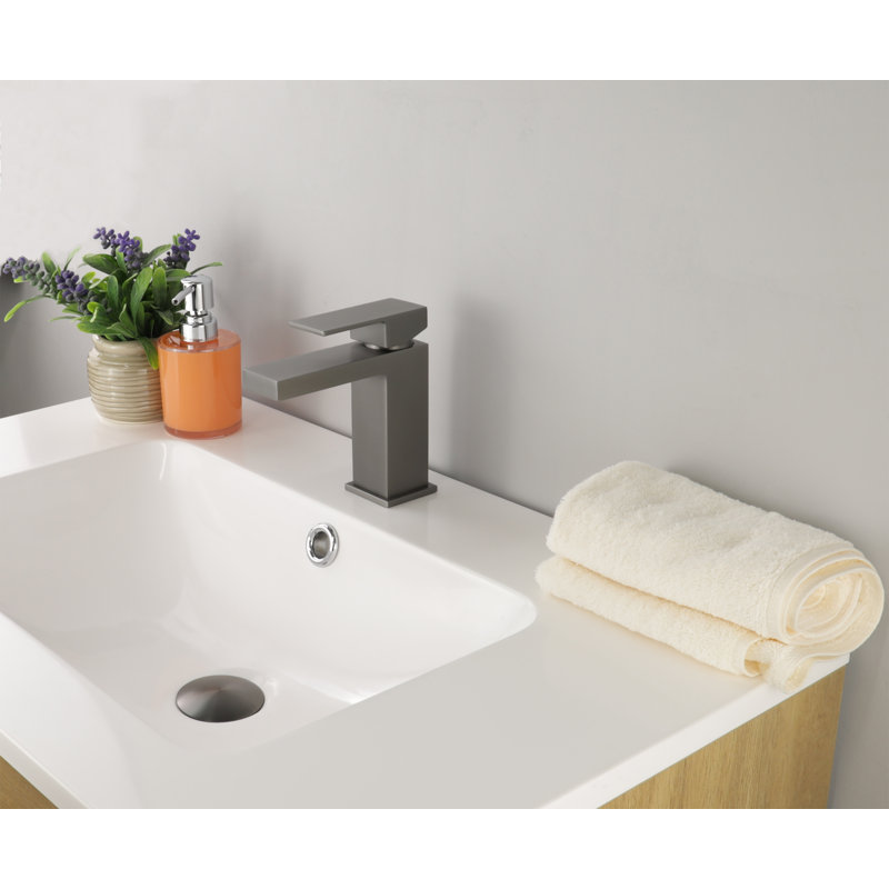 Robinet de salle de bain à trou unique Madison, Graphite noir