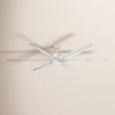 Collette 6 - Blade LED Standard Ceiling Fan with Wall Control and Light Kit Included