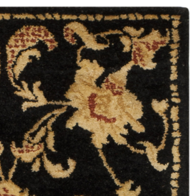 Afra Metro Hand Tufted Wool Pile Floral Rug, Round 8'