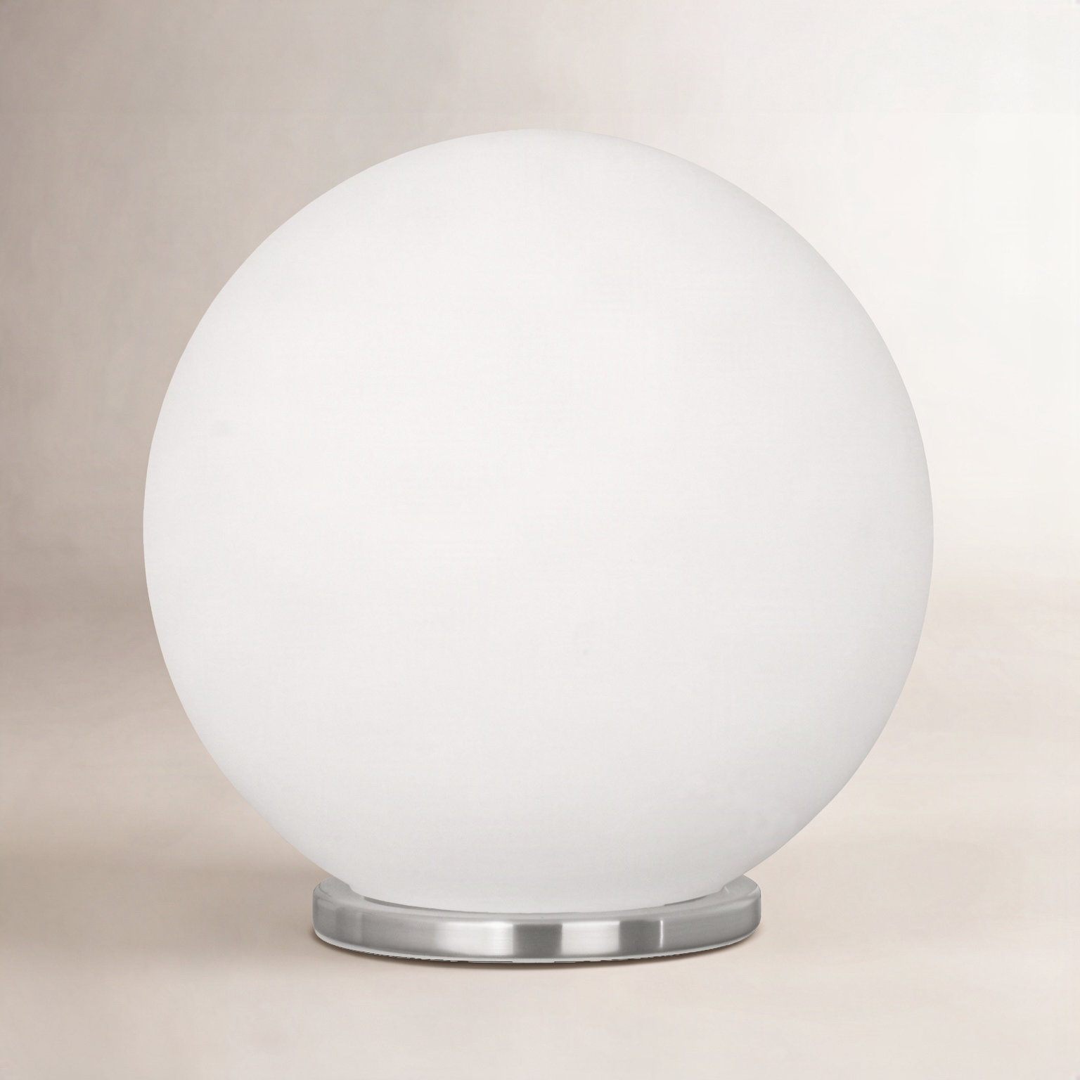Mia Globe Lamp, 8.25" H x 7.87" W x 7.87" D, Silver