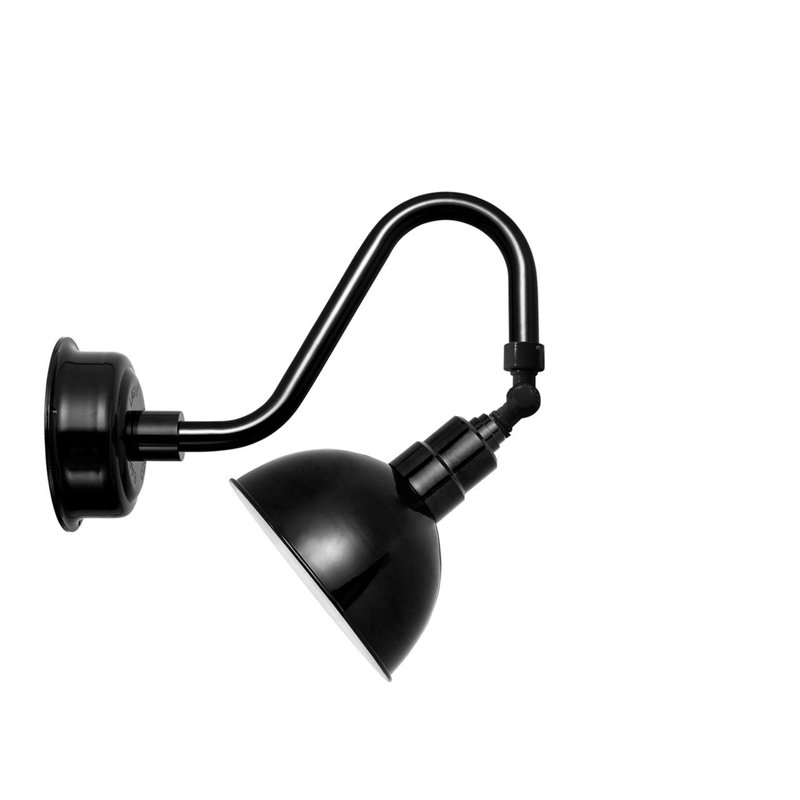 Dipkarpaz LED Wall Light, Black, 23" H x 12" W x 22" D