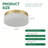 12in Round LED Lights Fixtures 5CCT 3000K-6500K Dimmable Flush Mount Ceiling Light Fixture-124965818-124965819