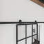 Metal and Glass Metro Barn Door-49257412
