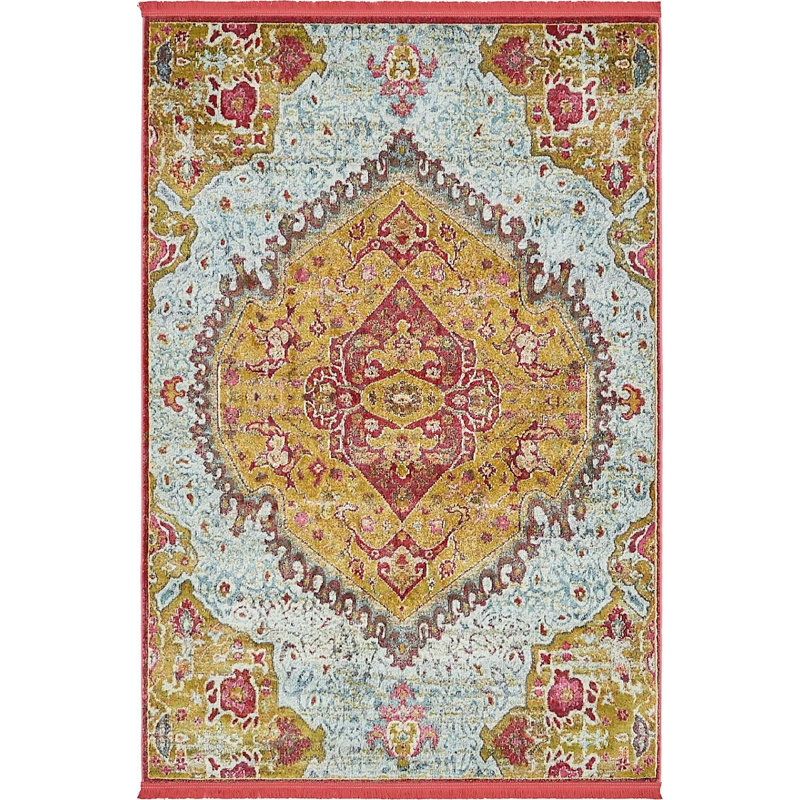 Oriental Indoor Rug, Rectangle 2'2" x 3'