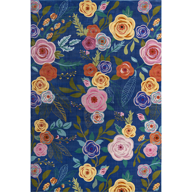 Floral Indoor Rug, Rectangle 10' x 14'