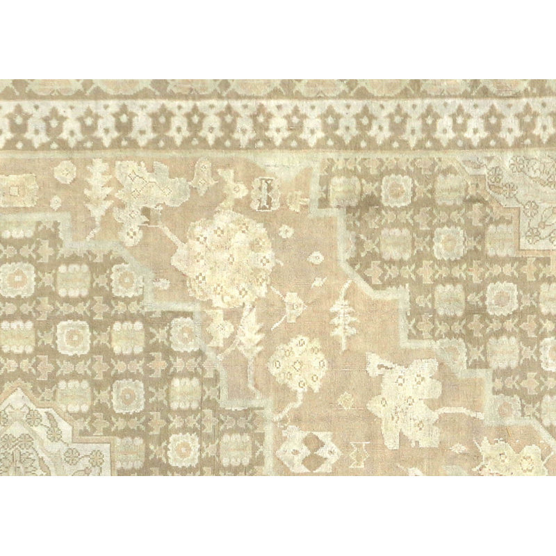 OverSize One-of-a-Kind 12'3" X 15'7" 1960s Wool Area Rug in