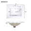 Meuble-lavabo de 24 po avec lavabo en céramique, cadre, finition peinte exquise, fonction de fermeture en douceur, tablette réglable et rangement intelligent pour votre lavabo, tiroir rabattable, double couche, rangement à charnières