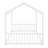 Sturdy Metal House Frame Bed: Montessori-Inspired Low-Profile Sleeper With Safety Rails For Independence-547780268