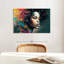 Femme africaine vibrante sur toile-833887057
