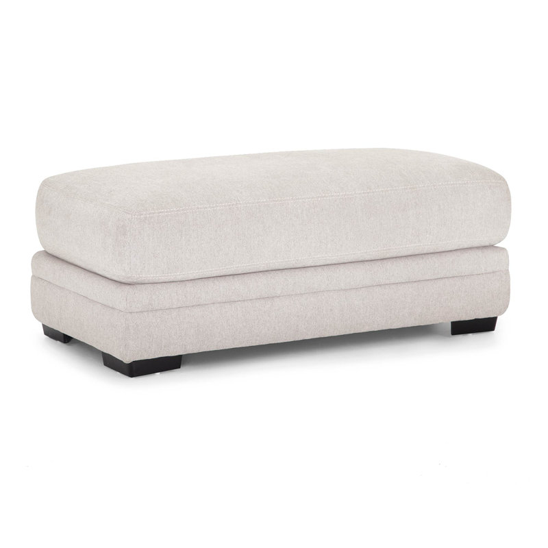 Raybon Upholstered Ottoman, Beige