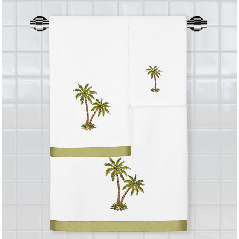 Anastasika 3 Piece Turkish Cotton Towel Set, White