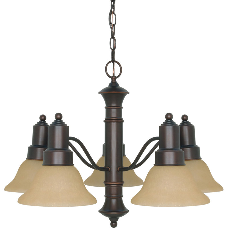 Lustre classique/traditionnel ombré 5 lumières Reanna
