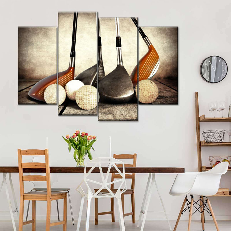 " Golf Sets " 4 - Pieces, 27" H x 43" W x 1.25" D