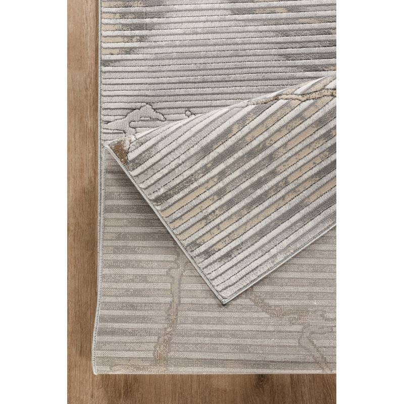 Tapis géométrique entrelacé, Rectangle 7 pi 10 po x 10 pi 6 po