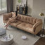 Canapé modulaire en velours kaki 94,49 po-129699524
