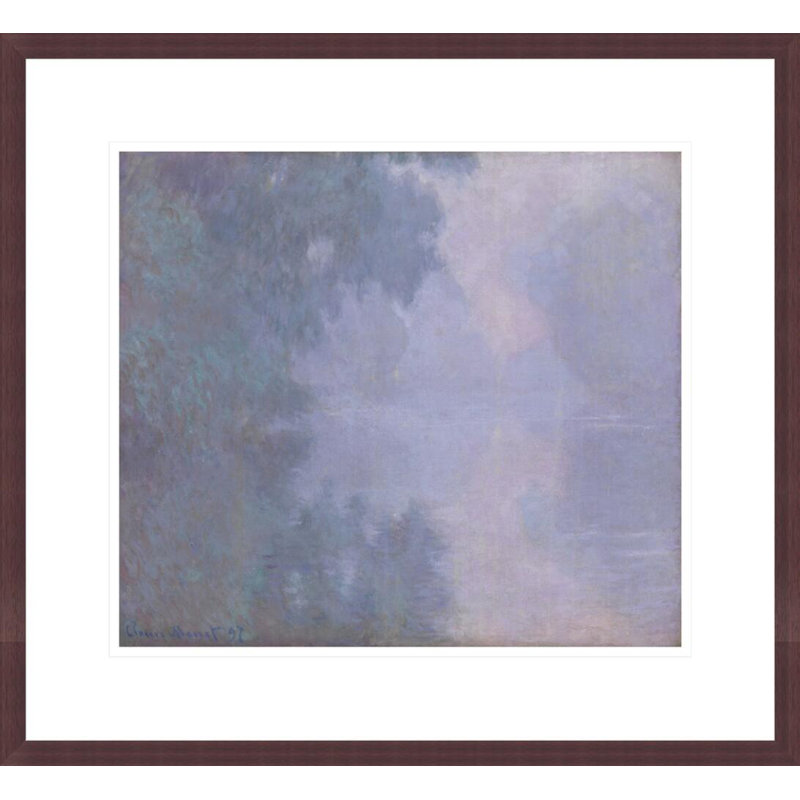 «Morning on the seine Giverny» par Pierre-Auguste Renoir, impression giclée encadrée, H 17,75 po x l 19,37 po