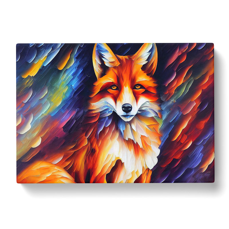 Fox Painting Vol.2 Abstract - Wrapped Canvas, 35cm H x 50cm W x 3cm D