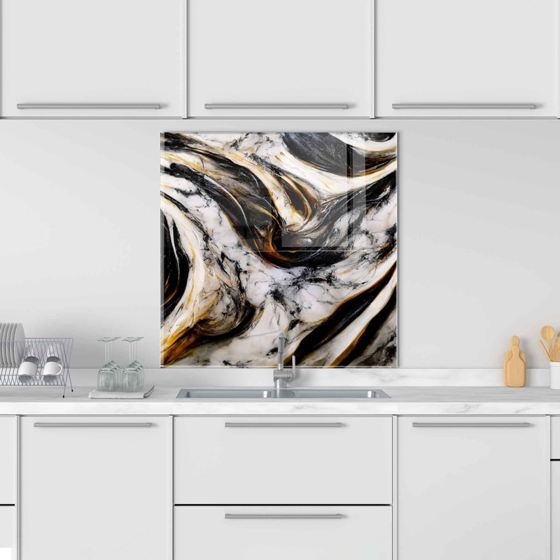 Elegant Decorative Tempered Glass Painting, 23.6 x 23.6 inches | 100% Tempered Glass, Thickness: 0.16 inches | Perfect for Home Decor, Living Room & Office | Modern Art Piece, Durable & Stylish