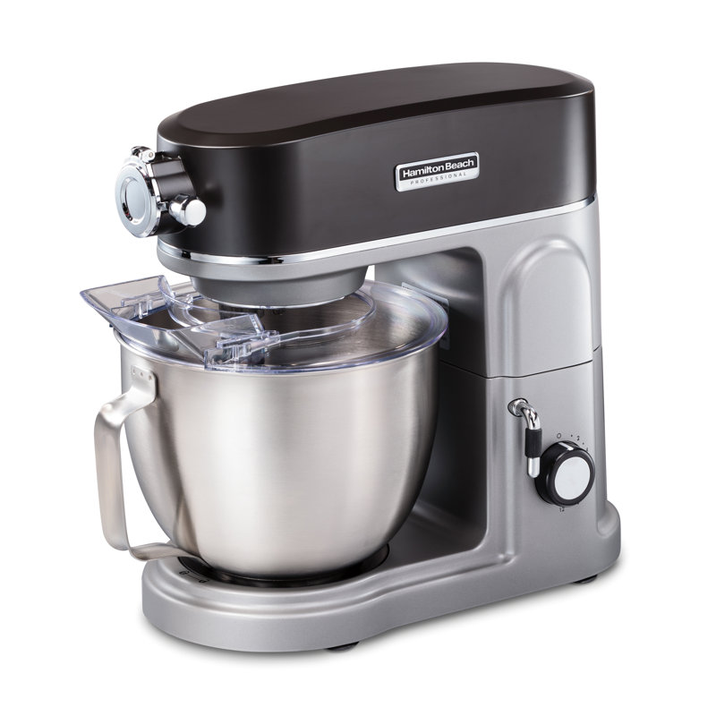 Hamilton Beach Silver 12-Speed Stainless Steel Stand Mixer