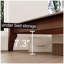 Lit plateforme moderne en bois de bambou sec de 12 po avec tête de lit tapissier réglable