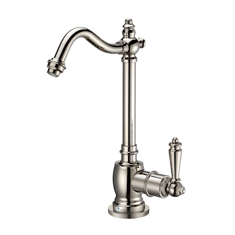 Robinet d'eau froide avec bec traditionnel Whitehaus, Nickel poli