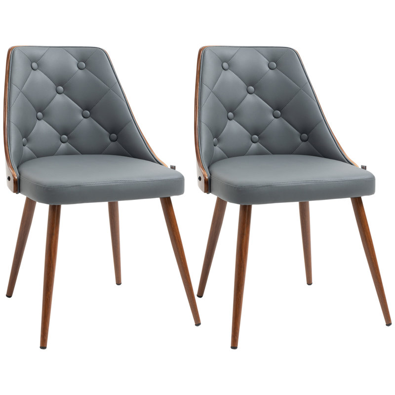 Chaise d'appoint Homcom en gris