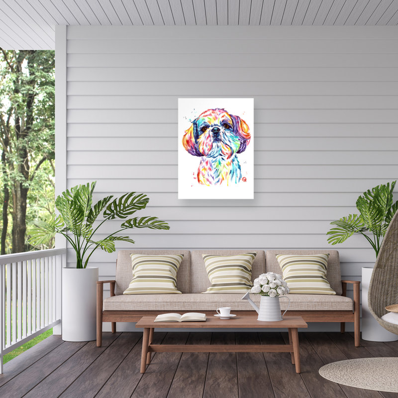 Toile d'extérieur Lisa Whitehouse Shihtzu, H 35 po x l 47 po