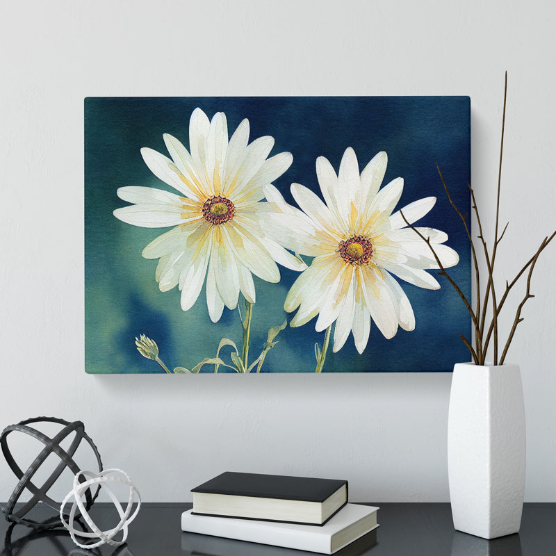 Astounding Daisy Flowers - Wrapped Canvas, 50cm H x 76cm W x 3cm D