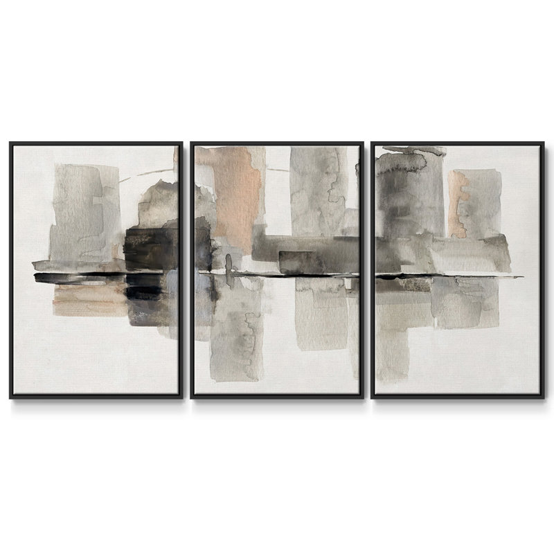 3 pièces Urban Oasis II, Noir, H 24 po x l 48 po x P 2 po