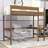 Teddy Upholstered Twin Wood Loft Bed With Desk, Ladder And Guardrails