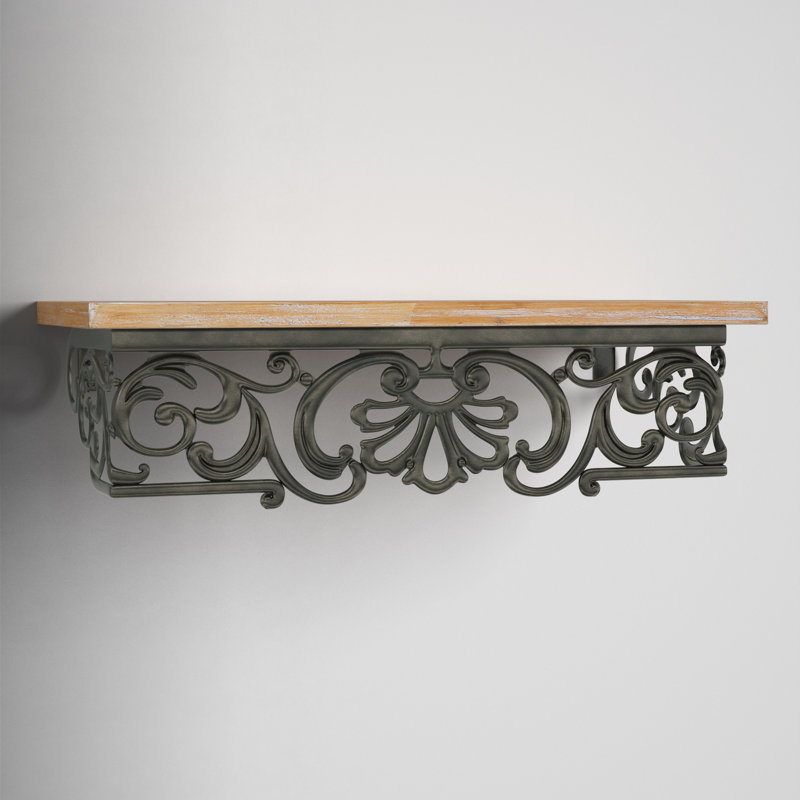 Argirdas Nell Accent Shelf with Live Edge