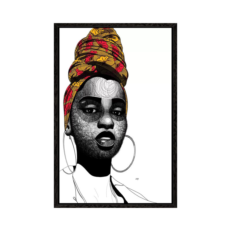 Say What Now IV 1 Piece Wall Art on Canvas, 66.04 cm H x 45.72 cm W, Black Framed