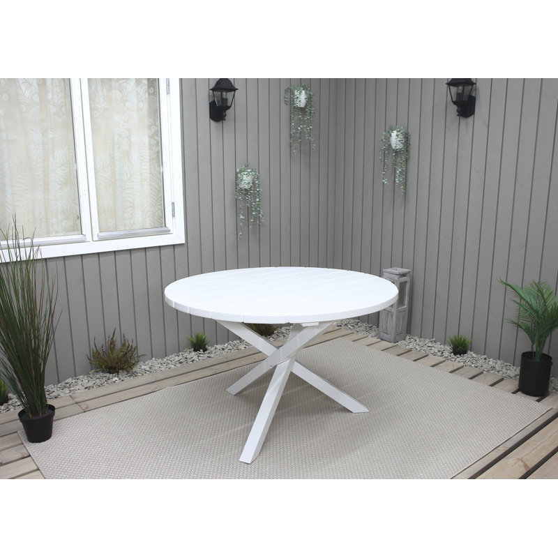 Edgerton Wooden Dining Table, White