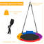 COSTWAY Plastic Swing Set with 1 Swing(s)