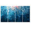 «Drip Paint of Blue Cubic Matrix I» - art mural, peinture murale-497638145-497638150