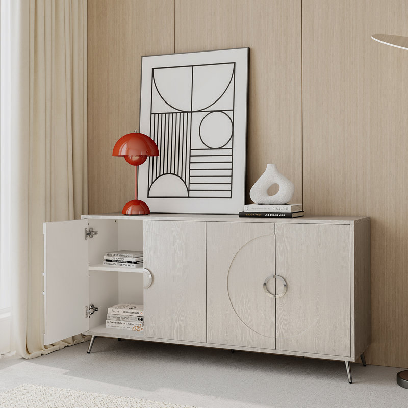 Armoire de rangement Buffet Modern, Champagne