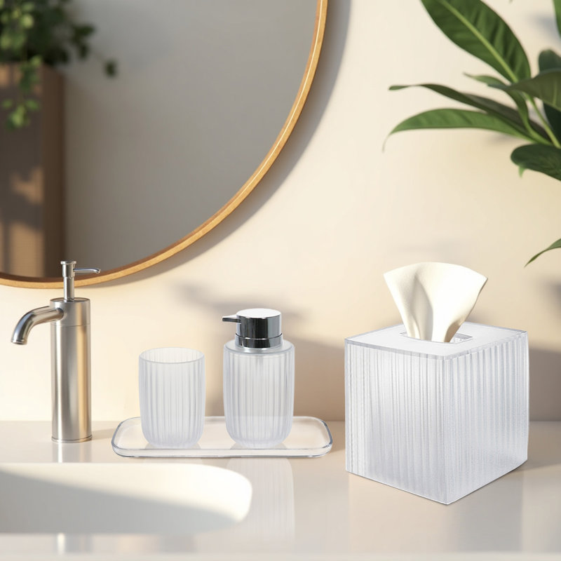 Ensemble de 4 accessoires de salle de bain Shirah 