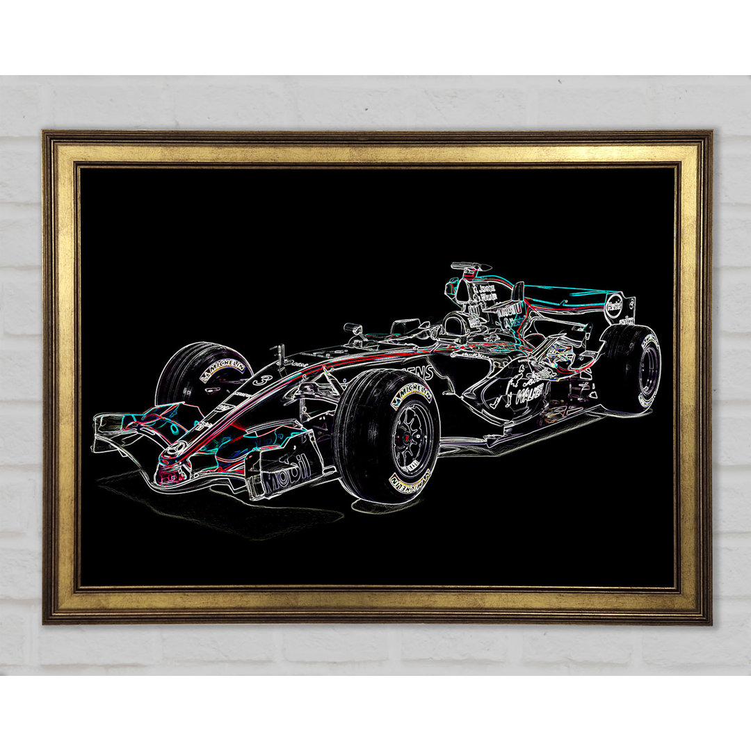 Formula One Side Profile 2 - Einzelner Bilderrahmen Kunstdrucke