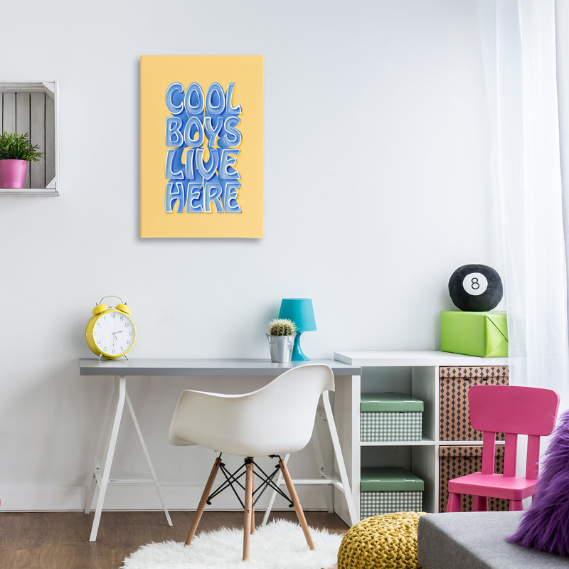 «Cool Boy Live Here» par Martina Pavlova, H 20 po x l 30 po
