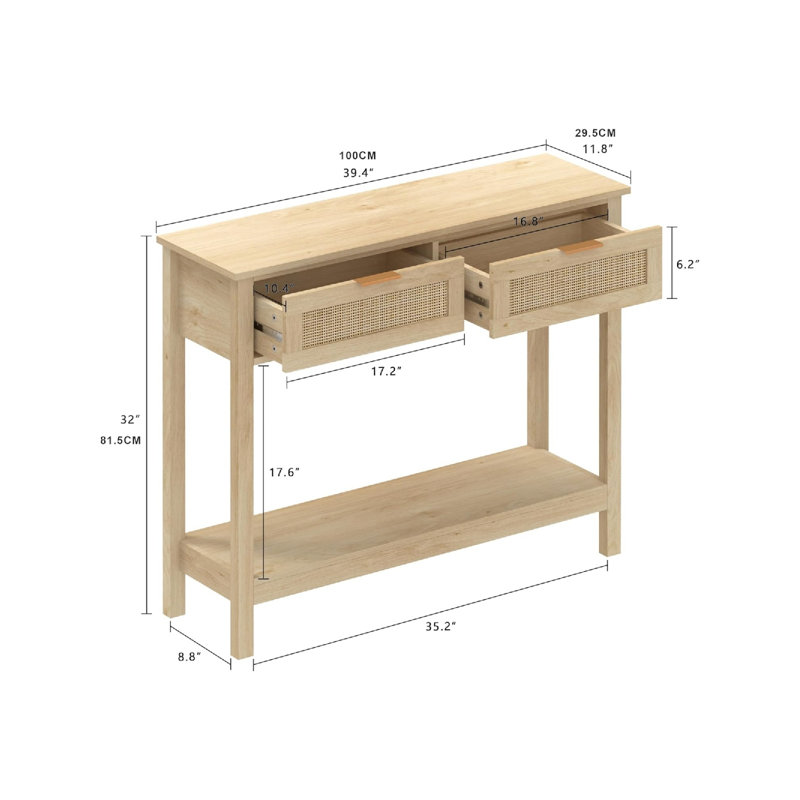 100 cm W Console Table