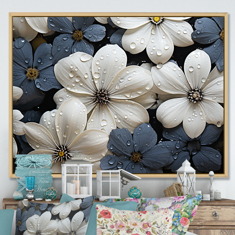 " Essential Forms Blooms ", Natural Floater Framed, 24" H x 32" W x 1" D