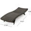 Chaise longue d'extérieur - Pe avec structure en aluminium, détails faits à la main, profondeur 79,25 po x l 27,04 po, hauteur 15,19 po, sans assemblage, fabriqué à la main, assemblage, P l