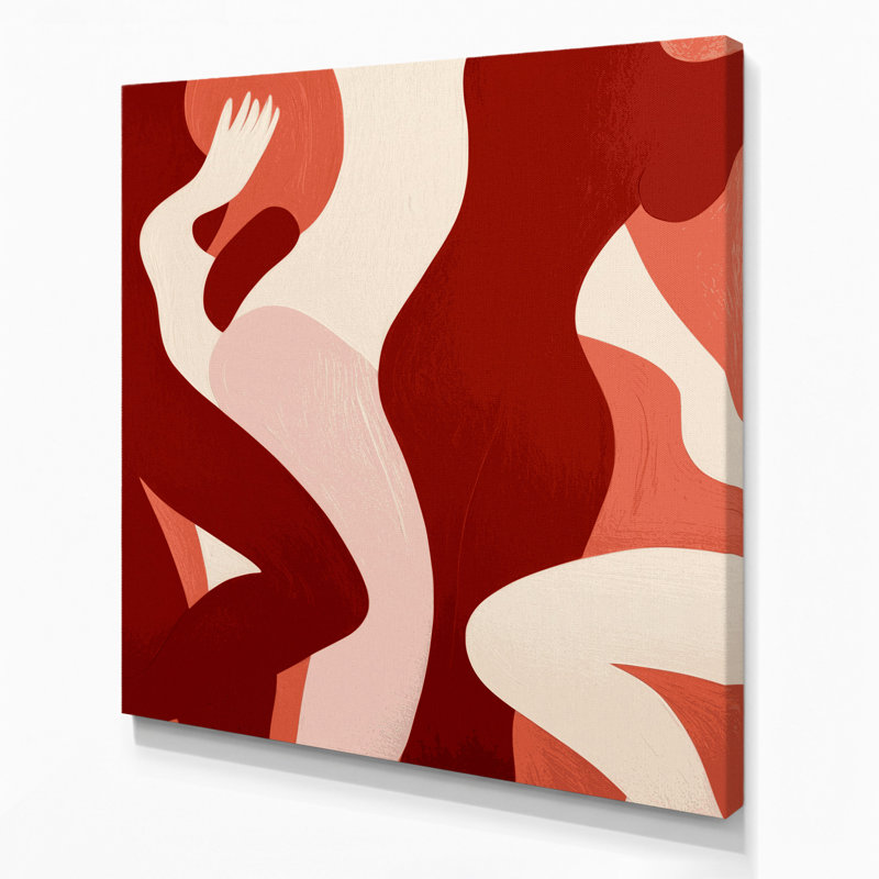 Art mural abstrait sur toile, H 12 po x l 12 po