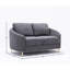 Causeuse en lin gris yuina
