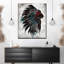 American American Feathered, couvre-chef sur toile-403454158